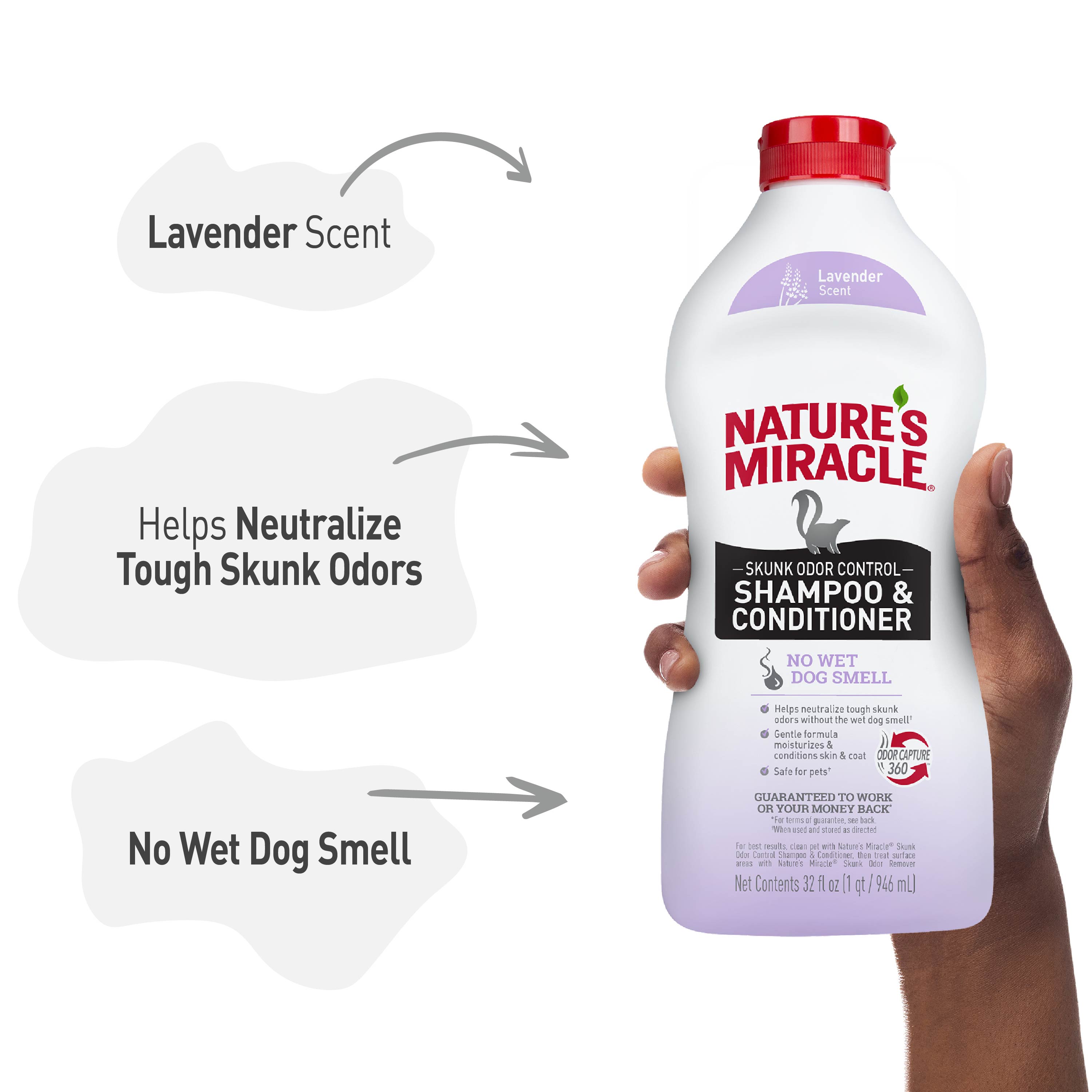 Skunk Odor Control Shampoo Conditioner Lavender Scent Nature s